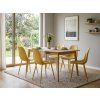 93144 4 designova jidelni zidle osaka plastova horcicova pro moderni interier