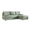 93433 4 sedaci souprava do l venoria slim 200x143 cm svetle zelena 2 polstarky zdarma