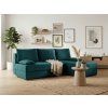 93541 6 rozkladaci oboustranna sedaci souprava do l venoria slim 200x143 cm petrolejova 2 polstarky zdarma