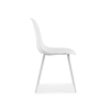 93634 2 minimalisticka jidelni zidle osaka plastova bila s ergonomickym designem