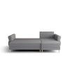 93715 1 oboustranna sedaci souprava do l silviano 230x140 cm seda s funkci luzka