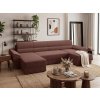Rozkládací sedací souprava do U TAVERO 321x140 cm tmavě růžová moderní design