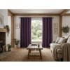 Sametový zatemňovací závěs DUNES VELVET 140x250 cm, fialový elegantní