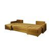 Elegantní sedací souprava VENORIA 285x146 cm hořčicová do U rozkládací