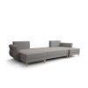 Designová sedací souprava do U SILVIANO 300x140 cm šedá rozkládací