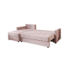 Elegantní sedací souprava VENORIA 220x143 cm pudrově růžová oboustranná rozkládací