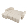 Elegantní sedací souprava SEVIO 246x145 cm krémová oboustranná rozkládací