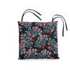 Elegantní podsedák na židli OMBRE 38x38 cm šedý s prošíváním