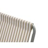 94114 prakticke skladaci lehatko sand stripes hnede s kovovou konstrukci