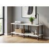 94642 5 stylovy tv stolek sole 90 cm bily do obyvaciho pokoje