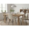 Minimalistická jídelní židle RIFT krémová pro moderní interiéry
