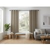 Elegantní závěs LOOM VELVET 140x250 cm béžovohnědý se sametovým efektem