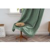 Stylový zelený závěs LOOM VELVET 140x250 cm s elegantním řasením