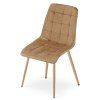 Luxusní hnědá židle SPLIT VELVET s moderním designem