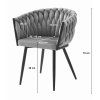 Designové jídelní křeslo ORION VELVET černé pro váš interiér