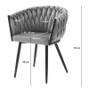 Terakotové sametové křeslo ORION VELVET se zlatými nohami pro elegantní interiér