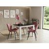 Trendy jídelní židle MANGO VELVET tmavě růžová v moderním designu