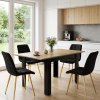 Designová židle SPLIT VELVET černá sametová se zlatými nohami