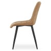 Designová jídelní židle SPLIT VELVET hnědá s elegantním prošíváním