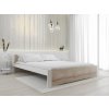 Moderní postel IKAROS 120x200 cm dub sonoma s bílým rámem