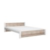 Designová postel IKAROS 160x200 cm v kombinaci bílé a dub sonoma