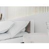 Moderní postel IKAROS 90x200 cm dub lanýž/bílá pro pohodlný spánek