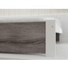 Designová postel IKAROS 90x200 cm bílá/dub lanýž do moderní ložnice