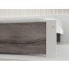 Designová postel IKAROS 160x200 cm bílá/dub lanýž do moderní ložnice