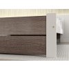 Elegantní postel IKAROS DOUBLE 90 x 200 cm v kombinaci bílá/dub lanýž
