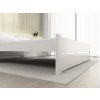 Minimalistická postel IKAROS DOUBLE 120 x 200 cm bílá s rovným čelem