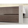Postel IKAROS DOUBLE 120 x 200 cm bílá/dub lanýž do moderní ložnice
