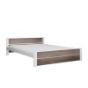 Manželská postel IKAROS DOUBLE 140x200 cm bílá/dub lanýž s elegantním designem