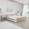 Designová postel IKAROS DOUBLE 180 x 200 cm, bílá/dub sonoma do vzdušného interiéru