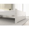 Minimalistická postel IKAROS DOUBLE 90 x 200 cm bílá do moderního interiéru