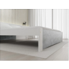 Designová postel IKAROS 180 x 200 cm beton/bílá s pevnou konstrukcí