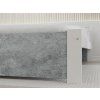 Elegantní postel IKAROS 180 x 200 cm beton/bílá pro pohodlný spánek