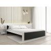 Moderní postel IKAROS 160 x 200 cm antracit/bílá pro elegantní ložnici