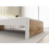 Designová postel IKAROS 90 x 200 cm dub artisan/bílá s pevnou konstrukcí