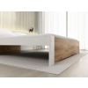 Designová postel IKAROS 180 x 200 cm dub artisan/bílá s pevnou konstrukcí