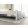 Postel IKAROS DOUBLE 180 x 200 cm, beton/bílá v minimalistickém provedení