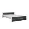 Stylová postel IKAROS DOUBLE 120x200 cm v kombinaci antracit a bílá
