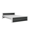 Stylová postel IKAROS DOUBLE 160x200 cm v kombinaci antracit a bílá
