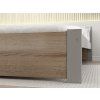 Stylová postel IKAROS 160 x 200 cm v dekoru dub sonoma a šedé barvě