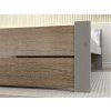 Stylová postel IKAROS DOUBLE 160 x 200 cm v dekoru dub sonoma a šedá