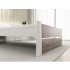 Elegantní postel IKAROS DOUBLE 80 x 200 cm bílá/dub lanýž v moderním designu