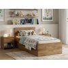 Postel SOFIA 80 x 200 cm, dub artisan