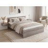 Designová postel ELISA 120 x 200 cm dub lanýž v přírodním stylu