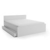 Minimalistická postel ELISA 160 x 200 cm bílá s čistým designem