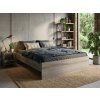 Elegantní postel ELISA 160 x 200 cm dub lanýž pro pohodlný spánek