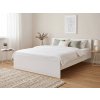 Elegantní postel ELISA 180 x 200 cm bílá pro pohodlný spánek